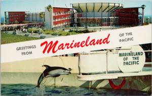 Marineland Palos Verdes Peninsula CA California Oceanarium c1959 Postcard E56