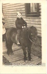 Child, Children on Pony, Donkey Unused 