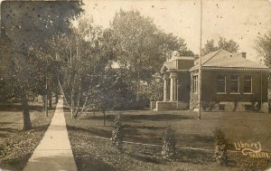 RPPC Postcard: Carnegie? Library, Castile NY Wyoming County, Unposted