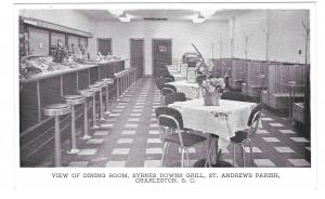 Charleston SC St Andrews Parish Byrnes Downs Grill Interior Exterior 2 Postcards