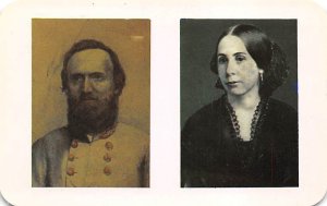 General and Mrs. Jackson Copies of Portraits Married in 1857 View Postcard Ba...