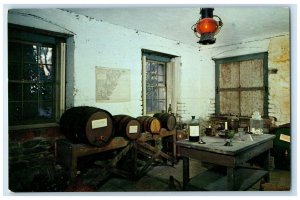 c1960 Wine Room Owens-Thomas House Museum Oglethorpe Savannah Georgia Postcard