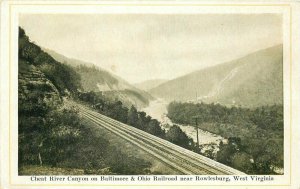 Baltimore Railroad Cheat River C-1905 Postcard Rowlesburg West Virginia 10406