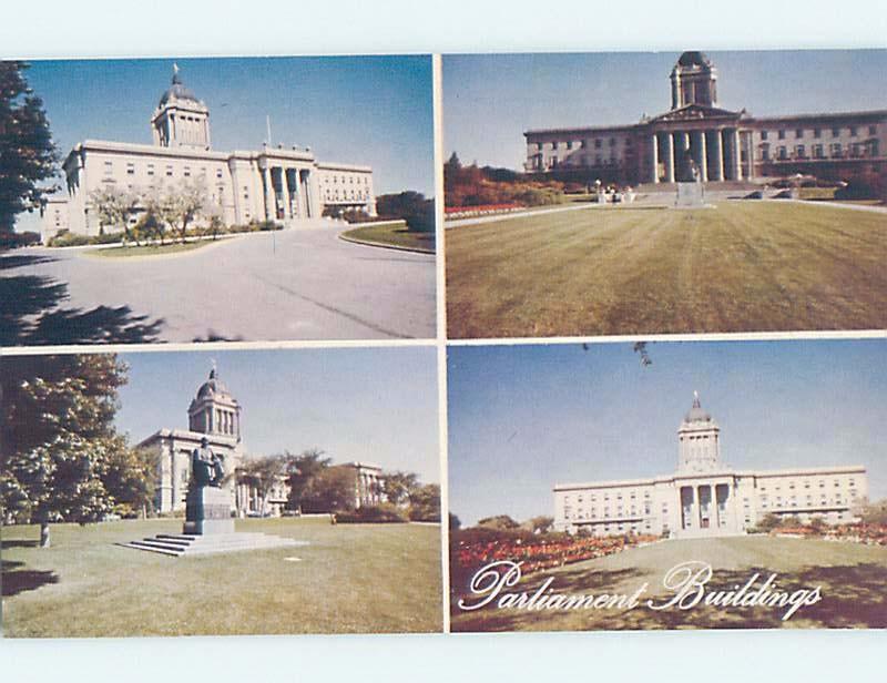 Pre-1980 FOUR VIEWS ON ONE POSTCARD Winnipeg Manitoba MB G1827