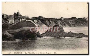 Old Postcard Biarritz Villa and La Cote Des Basques