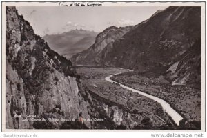 Switzerland Salvan La Plaine du Rhone depuis la Cote des Cretes 1949 Photo