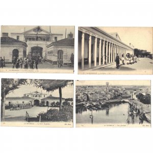 Lot of 4 Antique Postcards of France- Lot 455