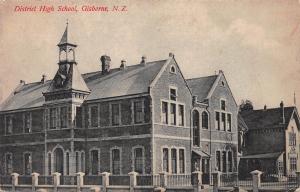 District High School, Gisbourne, New Zealand, Early Postcard, Unused