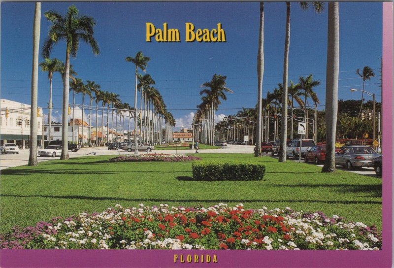 America Postcard - Palm Beach, Florida - Royal Palms, The Avenue RR17302