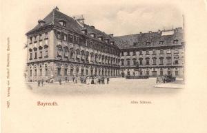 Bayreuth Bavaria Germany outside Altes Schloss people antique pc Y14588