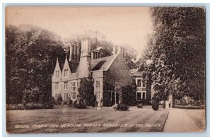 c1950 Stoke Poges Manor House Residence Penns Buckinghamshire ENG Postcard 