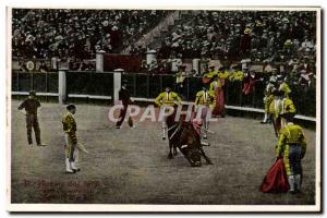 Old Postcard Bullfight Bullfight Muerte del toro