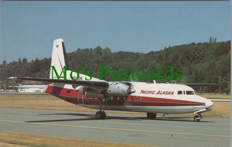 Aviation Postcard - Pacific Alaska Airlines Fokker F-27A Aeroplane RS29083