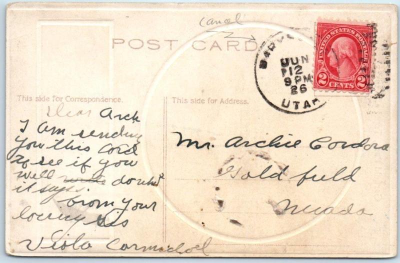 TOPEKA, Kansas KS   Embossed GARFIELD PARK Why Don't You Write? 1912 Postcard