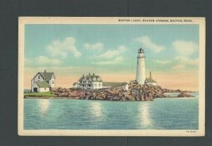 Ca 1923 PPC Lighthouse Boston Ma Mint