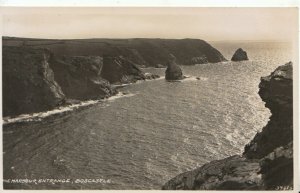 Cornwall Postcard - Boscastle Harbour Entrance,  Real Photo - Ref TZ6219