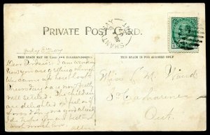 h3996 - SHANTY BAY Ontario Postcard 1907 St. Thomas Church