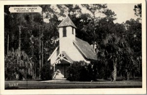 View of Episcopal Church, Woodbine GA Vintage Postcard D64