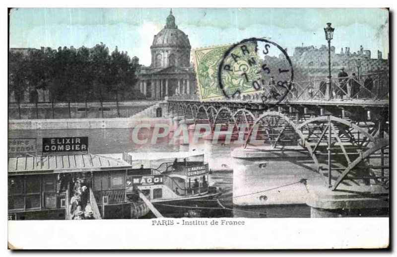 Old Postcard Paris Institute of France Advertisement Elixir Combier Cinchona ...