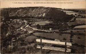 CPA Les Alpes-Mancelles - St Léonard-des-BOIS - Le coin des Touristes (112547)