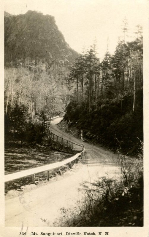 NH - Dixville Notch. Mt Sanguinari   RPPC (Shorey Photo)