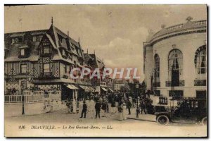 Old Postcard Deauville Rue Gontaut Biron