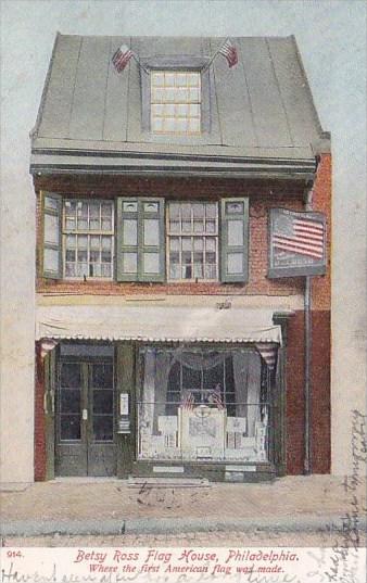 Pennsylvania Philadelphia Betsey Ross House Where First American Flag Was Mad...