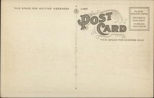 Dedham MA Horse Wagons Stores c1915 Postcard