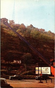 Monongahela Inclined Plane Pittsburgh PA c1950s Vintage Postcard P28