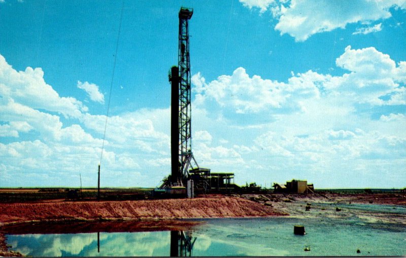 Oklahoma Black Gold Typical Oil Drilling Rig