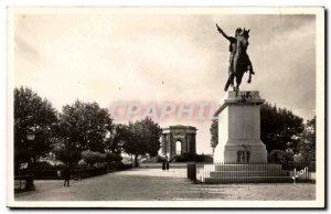 Montpellier - Le Peyrou - Louis XIV Statue and castle of & # 39eau - Old Post...