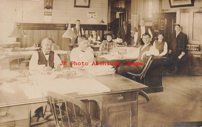 TX, Palestine, Texas, RPPC, Office Interior Scene, Photo 