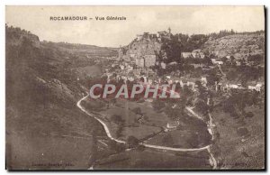 Postcard Old Rocamadour Vue Generale