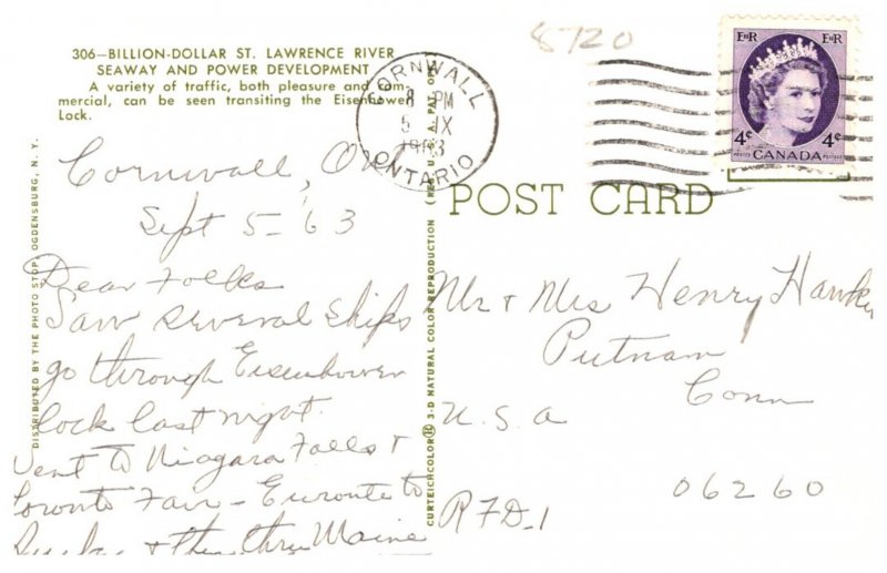 New York Massena , Eisenhower  Lock