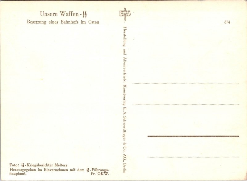 Mint Germany WW2 RPPC Postcard Waffen SS Soldier Aiming Mauser C96