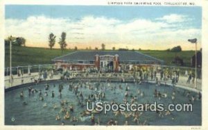 Simpson Park Swimming Pool - Chillicothe, Missouri MO Postcard