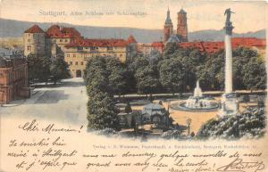 Br35588 Stuttgart Altes Schloss mit Schlossplatz germany