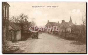 Postcard Old Vicq Exemplet School girls