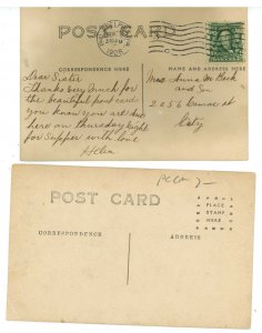 4 RPPC's - Scenes with Water, Unknown Locations  RPPC