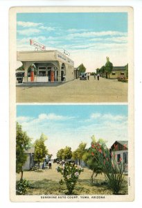 AZ - Yuma. Sunshine Auto Court & Gas Station ca 1930's