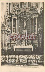 Old Postcard Redon The Choir of the Parish Church of St. Savior Christ