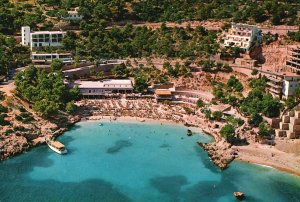 Postcard Mallorca Baleares Espana Palma Playa De Illetas Vista Aerea Beach Spain