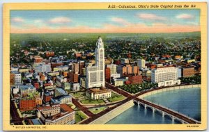 Postcard - Ohio's State Capitol from the Air - Columbus, Ohio