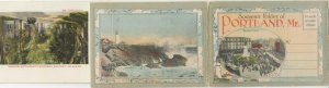 PORTLAND Maine 1900-10s Mini Folder Postcard