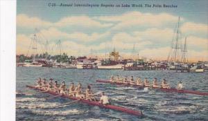 Annual Intercollegiate Regatta On Lake Worth The Palm Beaches Florida Curteich