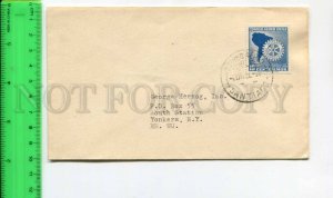 424772 CHILE to USA Santiago Old COVER w/ Rotary stamp