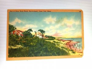 Vintage Postcard 1930s End of Grey Neck Rd Harwichport Cape Cod MA Massachusetts