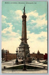 Soldiers and Sailors Monument   Indianapolis  Indiana  Postcard  1910