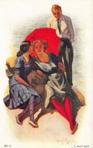 Baseball A Shut Out James Newey Signed Artist Postcard