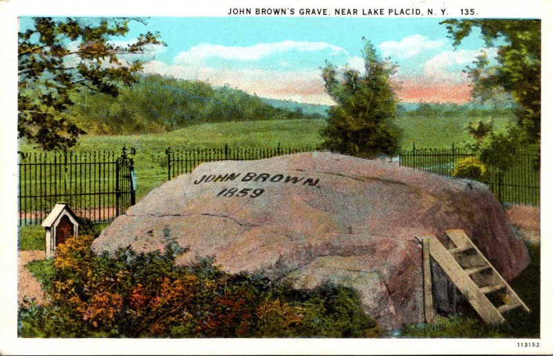 New York Lake Placid John Brown's Grave Curteich